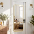 thumbnail image 3 of Antok 3-in-1 48" x 14.1" Full Length Mirror, Door Mirror, Wall-Mounted Mirror - Stands, Leans on Wall or Hangs, Gold Rounded Corner, 3 of 8