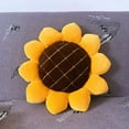 thumbnail image 2 of Ukeler Velvet Stuffed Throw Pillows for Bed Couch Chair Yellow 1 Sunflower Shape Cushion 19'' × 19'', 2 of 7