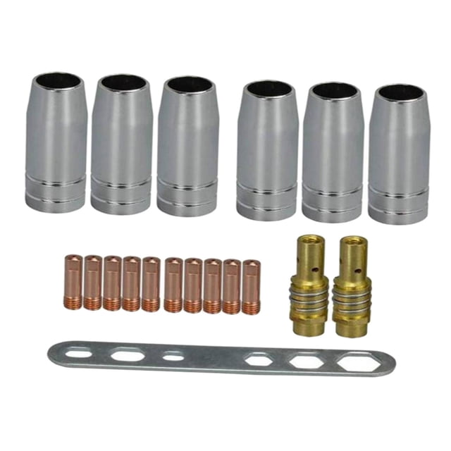 Metal shamjiam MB15AK MIG Antorchas de soldadura Boquilla de antorcha de soldadura 19 piezas