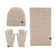 thumbnail image 1 of TELOLY Unisex Hat, Scarf & Glove Set, 3-Piece, 1 of 4