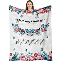 Christian Gifts for Women Faith, Gifts for Christian Women, Religious Gifts for Women Christian, Christian Women Birthday, Christian Religious Bible Verse Prayer Blanket 50"x60"