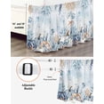 thumbnail image 3 of Blue Pumpkin Bed Skirt Queen Size 16 Inch Drop, Seahorse Starfish Coral Coastal Letter Wrap Around Dust Ruffle Bedskirts, Wrinkle & Fade Resistant Easy Fit Bedskirt with Adjustable Elastic, 3 of 8