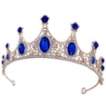 thumbnail image 3 of CIMAXIC Wedding Wedding Crown Bride Crown Rhinestone Crown Birthday Party Tiara Wedding Hair Accessory,5.91"X5.91"X1.97", 3 of 4