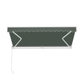 thumbnail image 5 of ALEKO Manual Retractable Home Patio 13 x 10 feet Awning Green Canopy Sunshade, 5 of 12