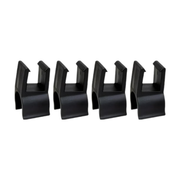 4 hebillas para mesa de carrito plegable de camping de alto rendimiento. Forma cuadrada