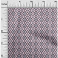 thumbnail image 1 of oneOone Polyester Lycra Fabric Argyle Style Ikat Printed Craft Fabric BTY 56 Inch Wide, 1 of 4