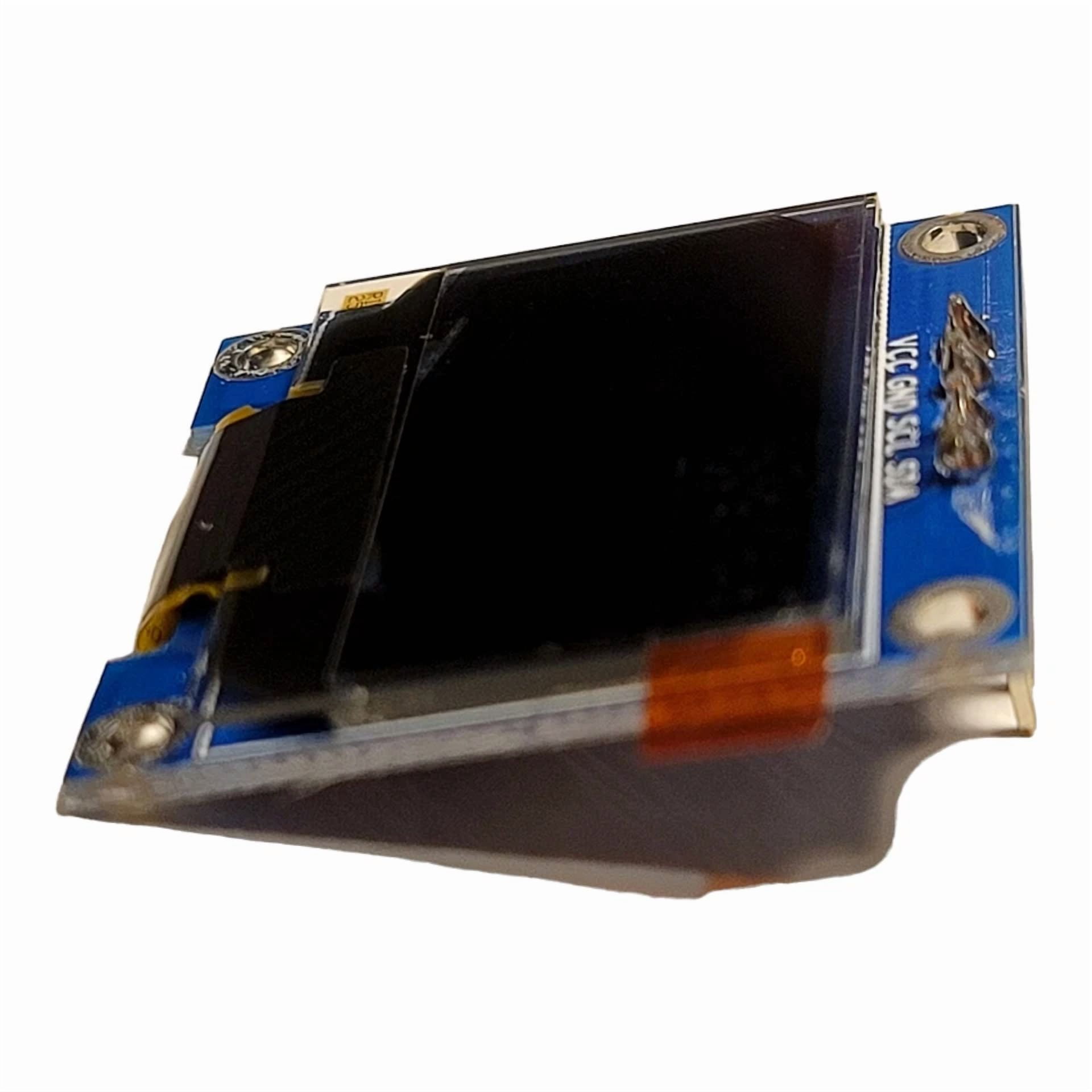 CRESTIN- 0.96" Lcd Screen Board Oled Blue For Gnd Vcc Scl Sda Arduino Iic I2C 4Pins 1Pc