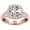 Rose Gold, variant on 1.75 to 8.75 Carat LAB GROWN DIAMOND Split Shank Cushion Cut Diamond Engagement Ring (E-F Color VS2-SI1 Clarity) Platinum 1.75 Carat Size: 9