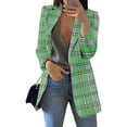thumbnail image 2 of Lady Business Casual Plus Size Long Sleeve Work Jackets Lapel Open Front With Pockets, 2 of 8