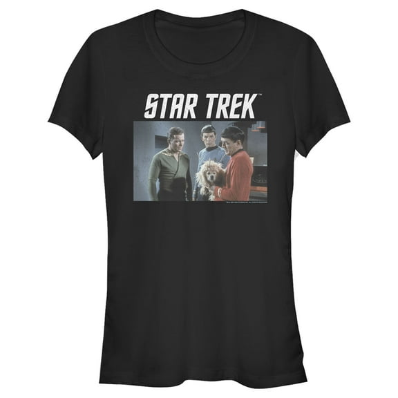 Junior's Star Trek: The Original Series Alien Dog Graphic Tee Black 2X Large
