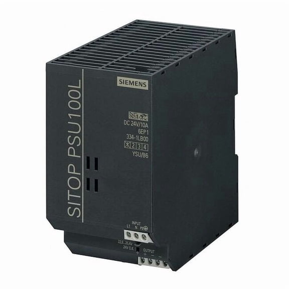 Siemens DC Power Supply,24VDC,10A,50/60Hz 6EP13341LB00