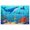 Color 4, variant on 8 Pack Art Acoustic Panels Sound Absorbing close up Great White Shark attack blood ocean Decorative Soundproof Wall Panels Self Adhesive for Recording Studios Office 48"x32"