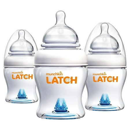 Munchkin Latch 4 oz Bottle BPA Free, 3 ct