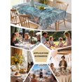 thumbnail image 5 of Blue Turtle Coastal Table Cloth, Summer Beach Ocean Starfish Coral Waterproof Tablecloth for Square Tables, Reusable Washable Fabric Table Cover for Restaurant Kitchen Dining Tables 54"x54", 5 of 6