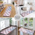 thumbnail image 6 of Yayeee Runner Rug for Bedroom 2'x6' Machine Washable Hallway Non Slip Mat, Pink Art Pattern, 6 of 8