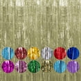 thumbnail image 3 of Wweixi Add Glamour To Party With Shimmer Metallic Streamers Curtain Glittering Champagne 8.2ft,1pc 3Set, 3 of 6