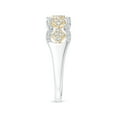 thumbnail image 3 of ANGARA Natural 0.1 Ct. Diamond Fashion Ring in 14K White & Yellow Gold for Women (Ring Size: 9), 3 of 10