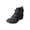 Black, variant on Hand-Stitched Floral-Print Leather Women's Boots