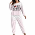 thumbnail image 2 of Abomasnow Plus Size Pajama Set for Women 2 Piece Christmas Printed Long Sleeve Loungewear Soft Crewneck Shirts and Pants Pj Set XL-5XL, 2 of 4