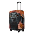 thumbnail image 2 of Fotbe Sunflower Black Dog Luggage Cover Protector,Suitcase Protector,Scratch and Dirt Resistant,Fits 18-32 Inch Luggage-Medium, 2 of 9