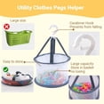 thumbnail image 3 of 48 Pcs Clothes Pegs,Plastic Clothes Pins Heavy Duty Outdoor for Hanging Clothes,Colored Clothespins Clips with Mesh Clothes pin Bag,Crafts Picture Clips Food Package Clips, 3 of 7