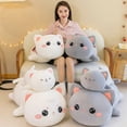 thumbnail image 4 of Muñeco de peluche Kawaii de 40-70cm para niños y niñas, almohada bonita, cojín de gato de alta calidad, regalos para decorar a los niños, 4 of 5