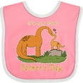 thumbnail image 3 of Inktastic It's Our 1st Father's Day Brontosaurus Family Boys or Girls Baby Bib, 3 of 4