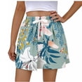 thumbnail image 4 of Tnhcen Women's Casual Floral Print Cotton Pajama Shorts Loose Fit Drawstring Elastic Waist Free Size Home Wear Sleepwear Comfortable Breathable Lightweight Sleep Pants for Women, 4 of 5