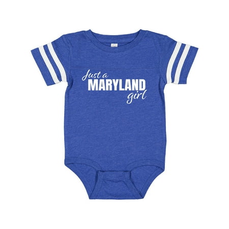 

Inktastic Just a Maryland Girl Born and Raised Gift Baby Girl Bodysuit