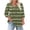 Army Green1, variant on Plus Size 3/4 Sleeves T shirt Women's V Neck Loose Top Polka Dotbasic Tee Summer Business Shirts L-5XL