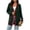 Army Green, variant on Tqcoqu Plus Size Button Front Cardigan for Women, Contrast Trim Loose Fit Long Sleeve Knit V Neck Sweater Coat with Pockets