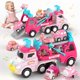 thumbnail image 1 of Truck Toy Newcrave 7 en 1, luz rosa y música para niñas, 1 of 7