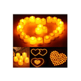 thumbnail image 2 of 48pzs Velas Led Ligeras Electrónicas Fiestas Boda Decoración Xtellar dorado, 2 of 3