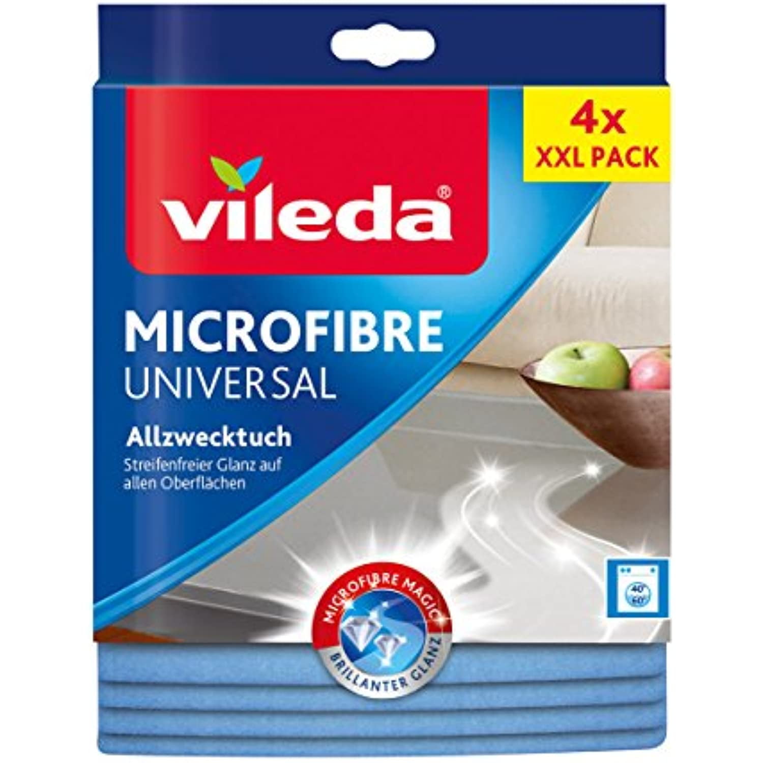 Vhbw 2x lingettes remplacement pour Vileda Ultramat Microfaser Sensitive  pour laveur de sol - serpillère douce 36 x 14 x 1,2 cm