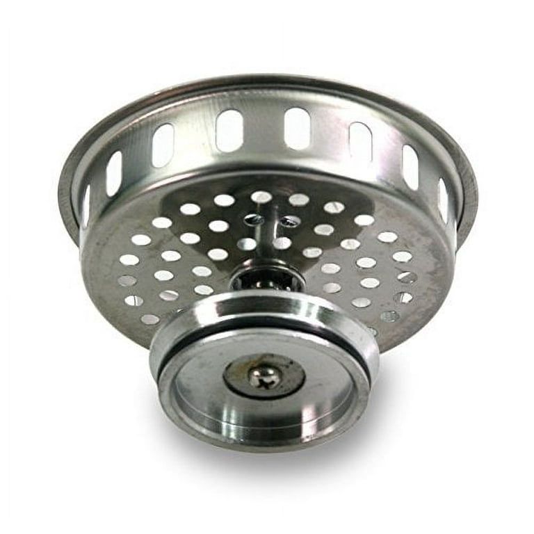 Highcraft Stainless Steel Kitchen Sink Drain Strainer Basket Universal  Style Rubber Stopper