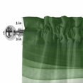 thumbnail image 4 of Ombre Waves Rod Pocket Curtain Valance, Abstract Art Gradient Sage Green Modern Farmhouse Window Valance for Living Room, Bedroom, Kitchen 42"W x 18"L, 4 of 9