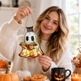 thumbnail image 3 of 2026 Halloween Reading Ghost Acrylic Suncatcher , Summerween Decor Signs for Window Hanging Ornament, Art Garden Decor for Book Lover, 3 of 8