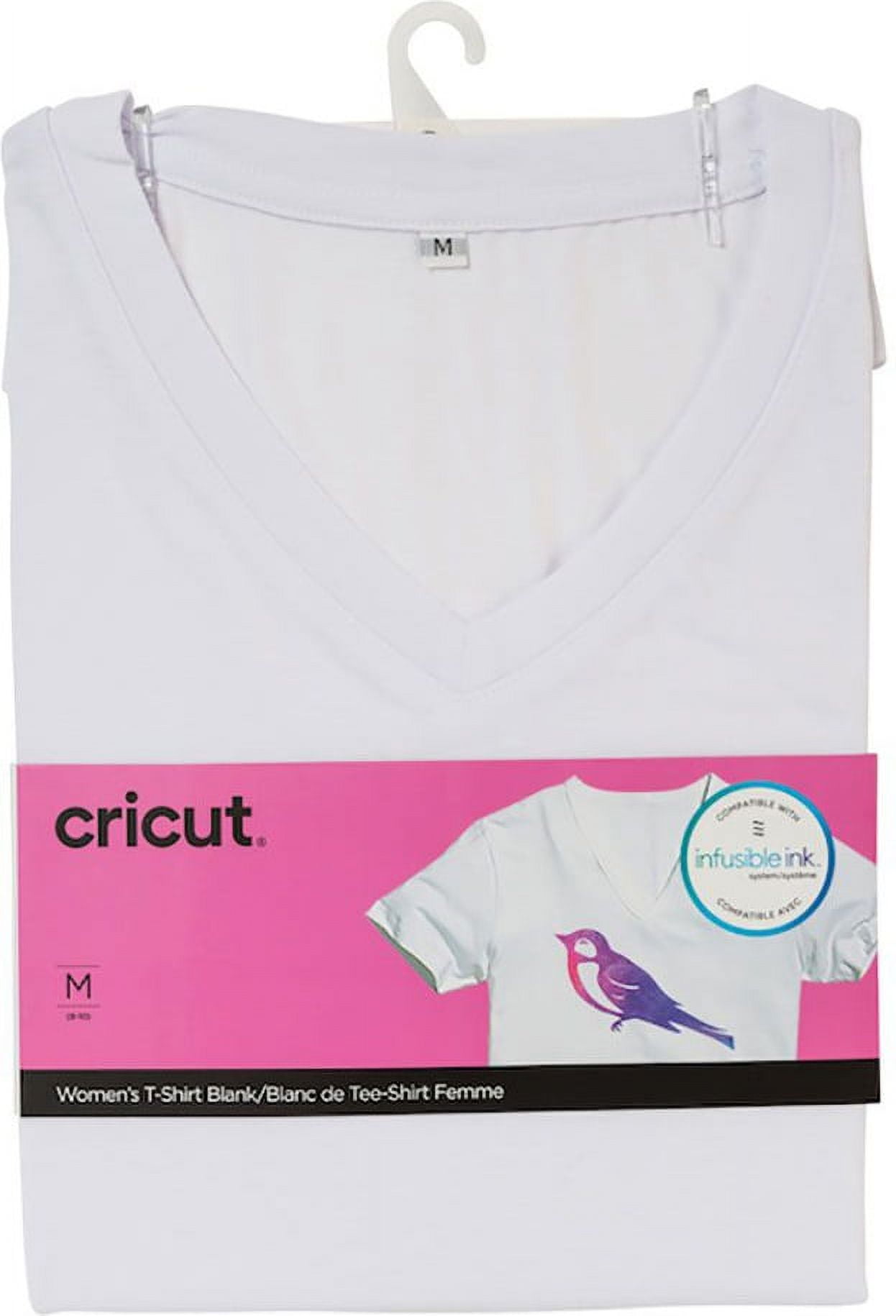 Cricut® Women's T-Shirt Blank, V-Neck, M 