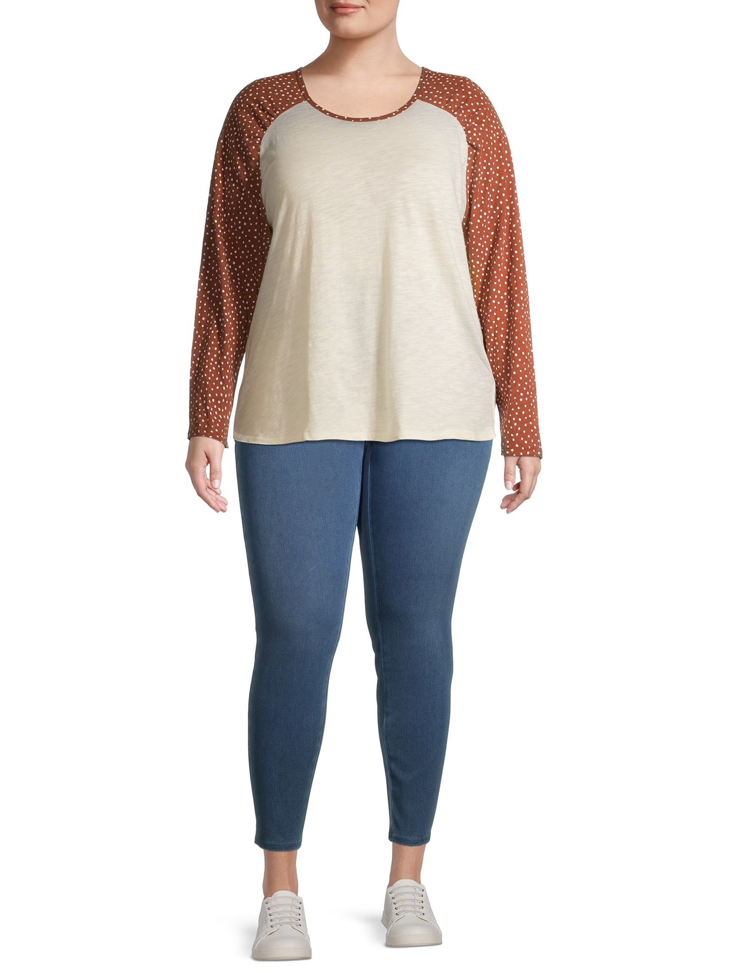 terra & sky women's plus baseball tee