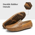 thumbnail image 2 of Bruno Marc Men's Classic Loafers Driving Moccasins Shoes Slip on Lightweight Shoes BM-PEPE-2 TAN Size 7, 2 of 5