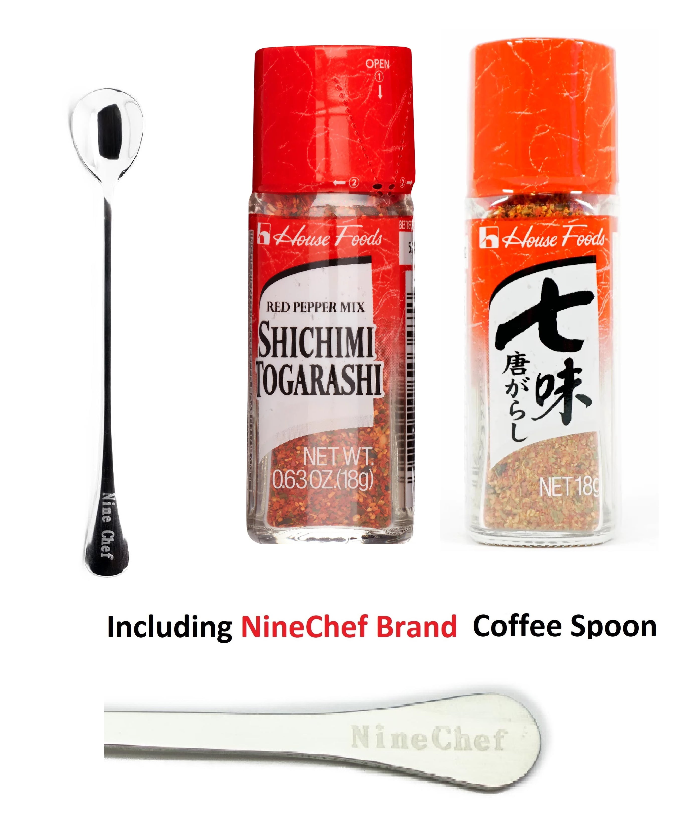 NineChef Brand Spoon Plus House Foods Shichimi Togarashi