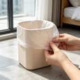 thumbnail image 2 of 2 Gallon Trash Bags, 19.7 x 17.7 inch Desktop Garbage Bags, White Trash Can Liner Bags, 200Pcs, for Desktop Trash Can, Bathroom, Office, 2 of 7