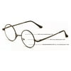Progressive No Line Multifocus Round Metal Reading Glasses – Tri-Focal Reader for Clear Vision at Multiple Distances 7025 +1.00