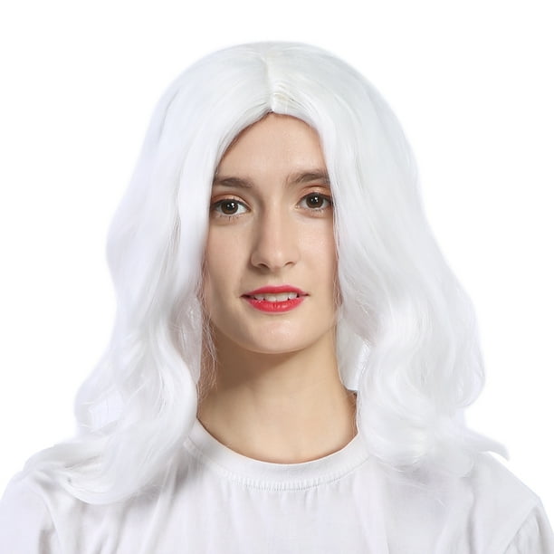 Pelucas, peluca de Papá Noel para cosplay, pelucas onduladas y rizadas, pelucas de cabello falso, artesanía excepcional