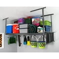 thumbnail image 4 of MonsterRax 3'x8' Overhead Garage Storage Rack Holds 450 Pounds, Hammertone, 4 of 9