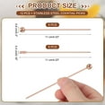 thumbnail image 2 of Uxcell 12 Pcs Stainless Steel Cocktail Picks, 4.33" Martini Picks Fruit Sticks Metal Skewers Reusable for Drinks Olives Appetizers Fruit Decorative, Rose Gold (Bead/Cylinder), 2 of 7