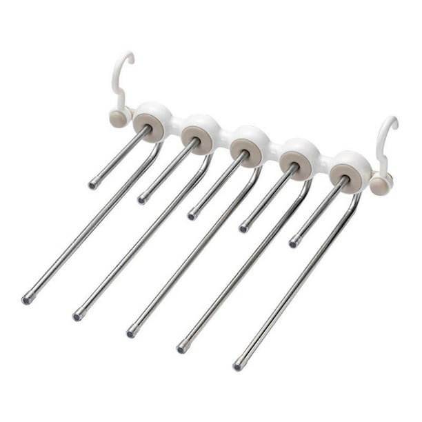 360Swivel Folding Pants Hanger Tiltable Space-saving Adjustable Holder for Home Bedroom Bathroom