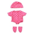thumbnail image 2 of KOYPTL 12inch Reborn Baby Doll Clothes. Baby Doll Soft Outfit Set Can Washable,Baby Doll Accessory Include Hat Top trousers,Doll Clothes Toy Gift For Toddlers Kids Boys Girls 3+(Pink), 2 of 6