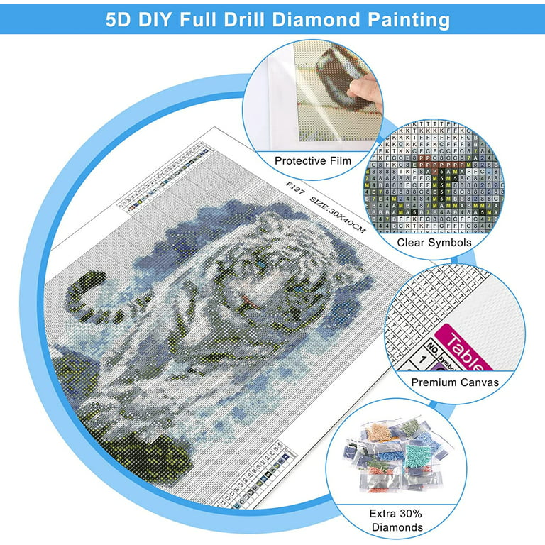 5D DIY Diamond Painting Phoenix Cross Stitch Diamond Art