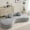 Gray, variant on 105.5'' Beige Curved Sofa with Modern Artistic Design / Add an Artistic Touch to Your Home